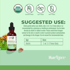 Organic Rhodiola Root Liquid Extract